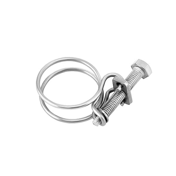 galvanized iron double wire hose clamps