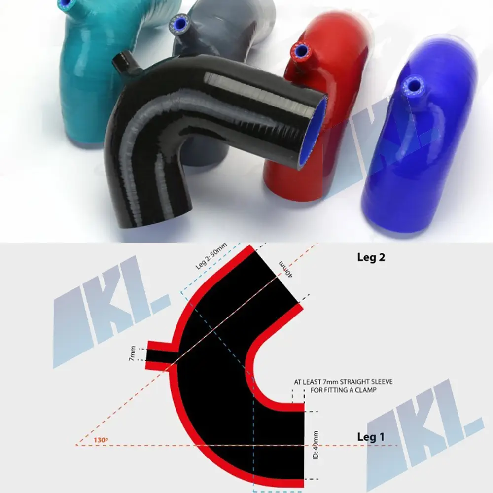 135degree elbow silicone hose custom