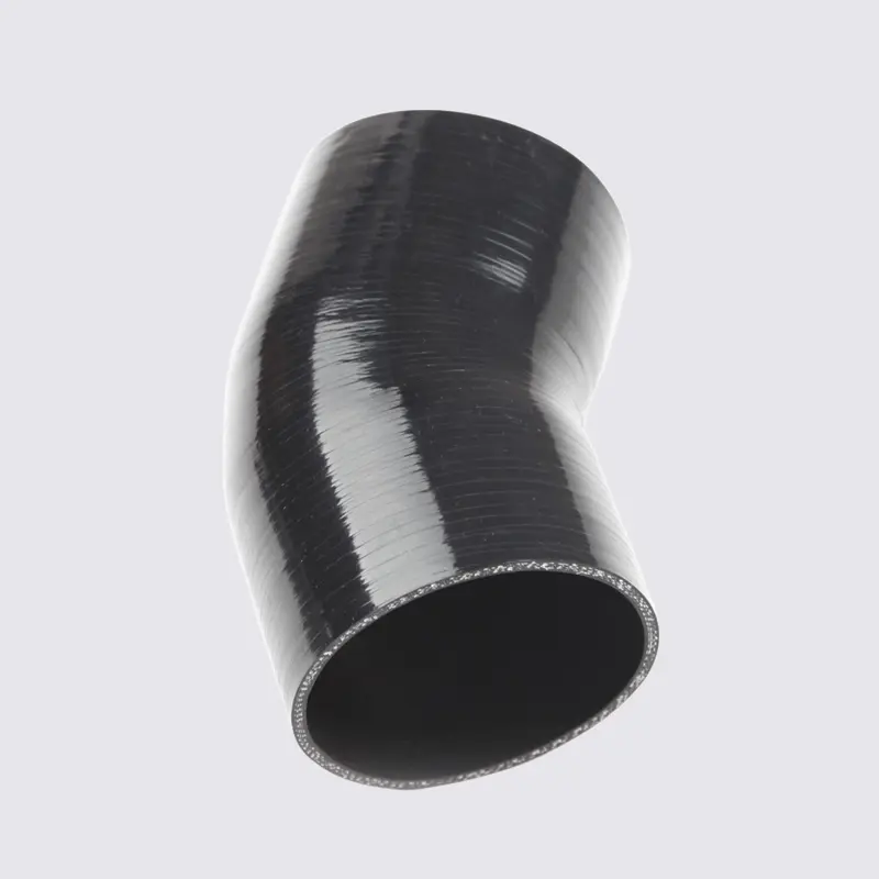 black 30 degree elbow silicone hose