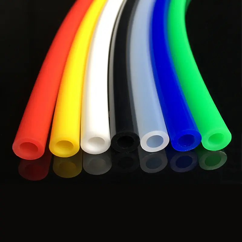 Colored silicone tubing
