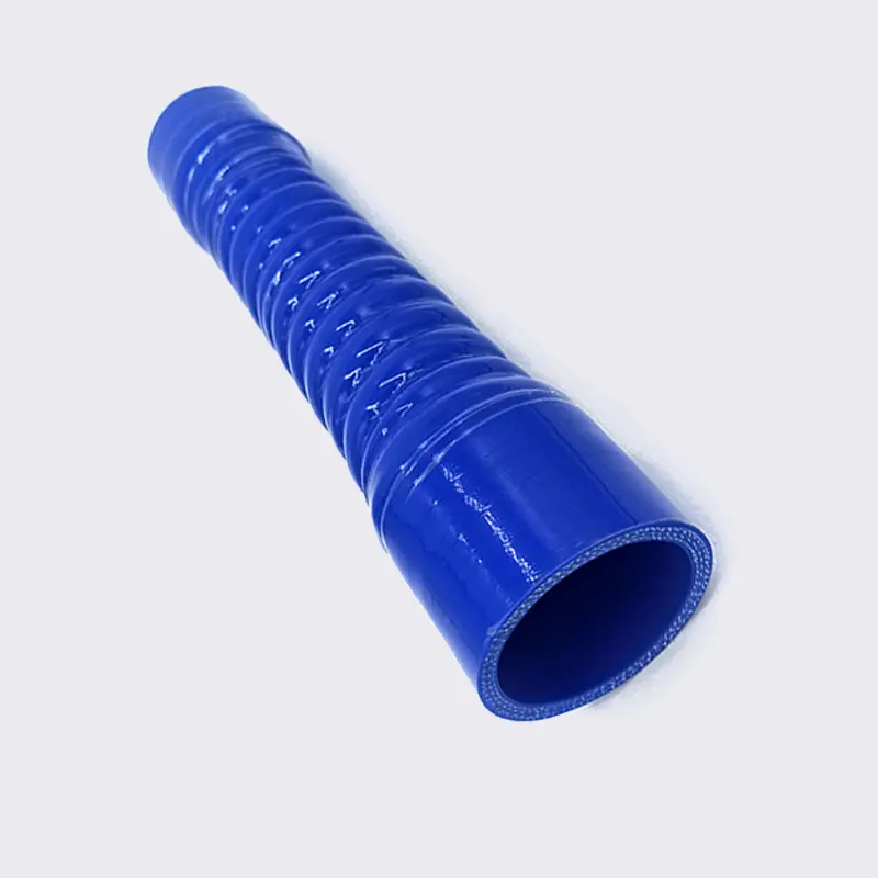 blue silicone corrugated hose
