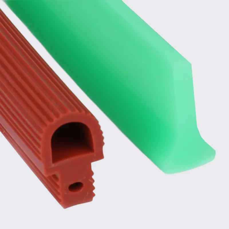 extrusions de silicone en forme de D