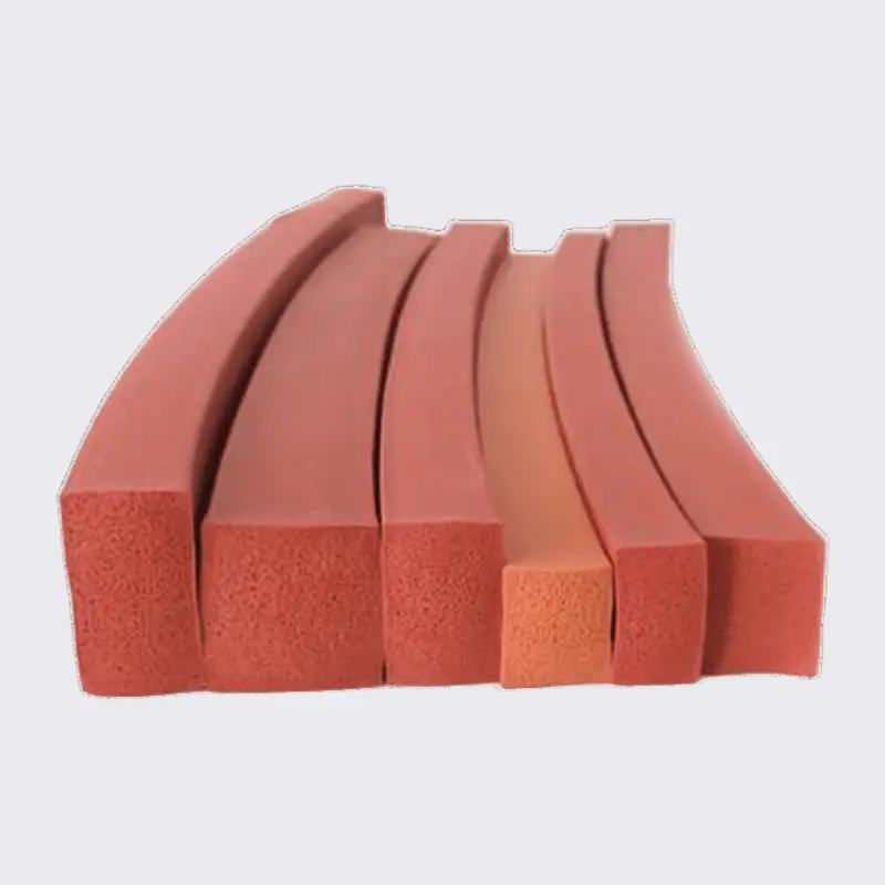 Pièces en silicone extrudé colorées sur mesure