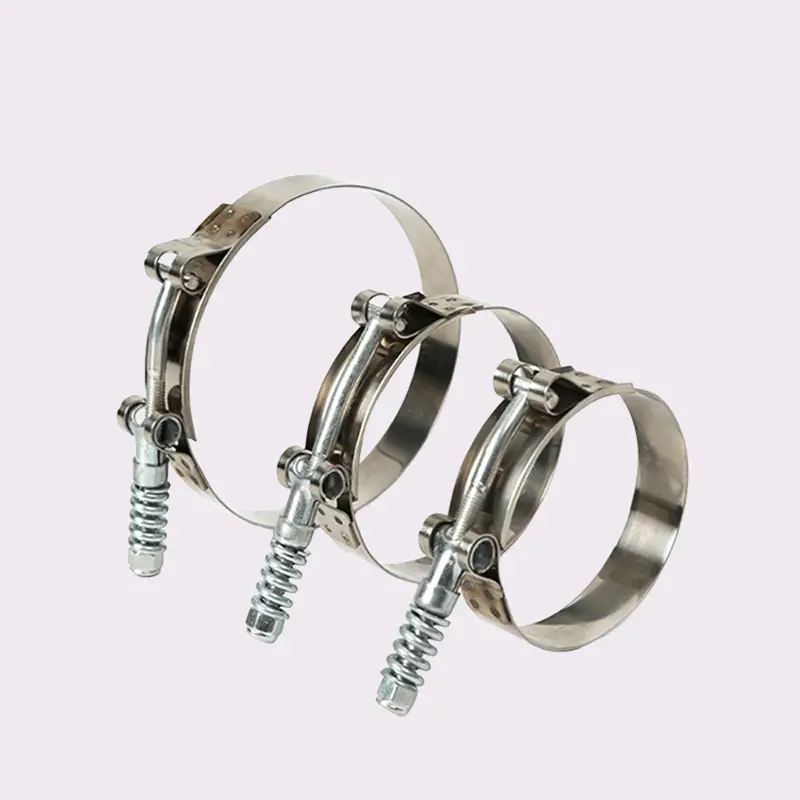 Stainless Steel Spring Loaded T-Bolt Hose Clamp