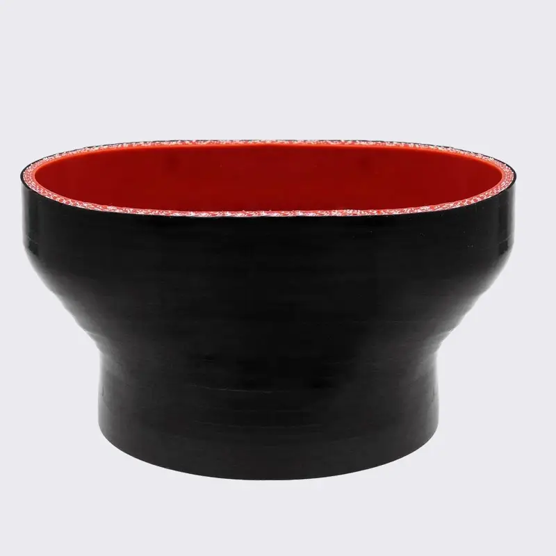 tubo in silicone ovale nero